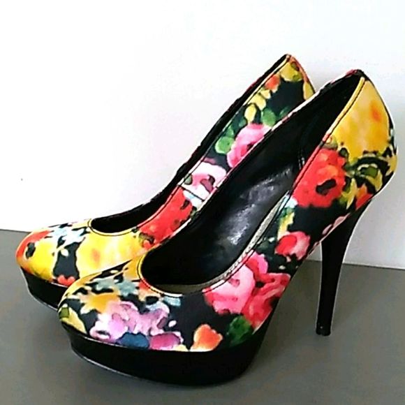 Brash Shoes - Brash Multicolor Platform Stilletto Heels. Sz 7.5